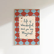 Life Is Wonderful – Nursery & kids wall art