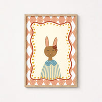 Lámina Vintage de Conejito