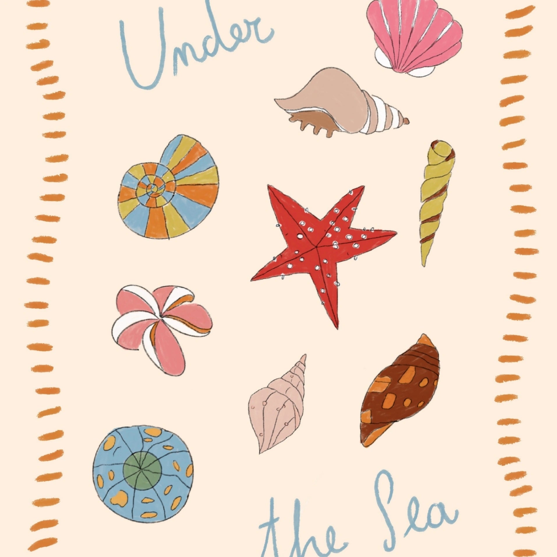 Affiche murale Sous la mer