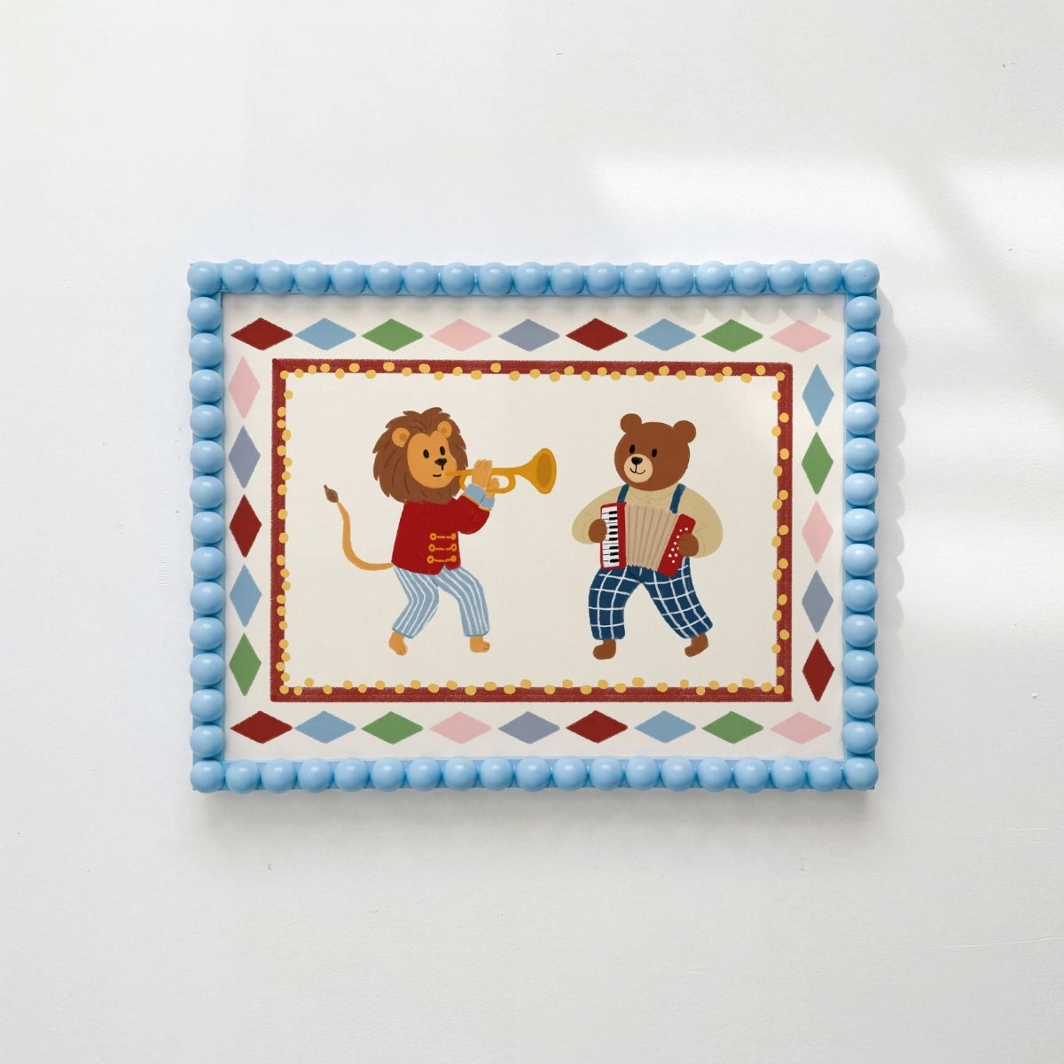 Circus Animal Band Nursery Print, Circus Nursery Decor