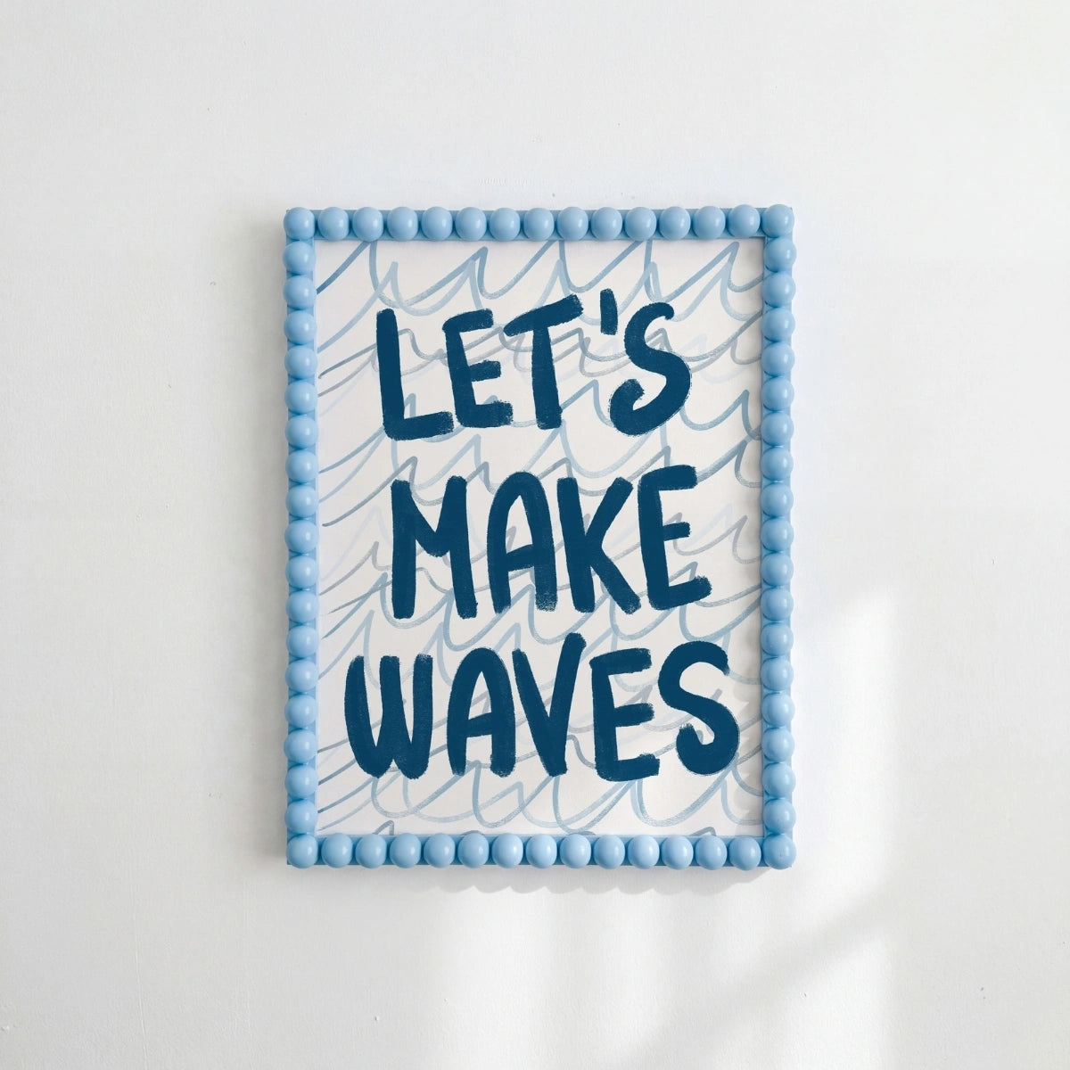 Vamos a Hacer Olas Arte de Pared - Impresión de Verano Costera, Decoración de Pared Costera