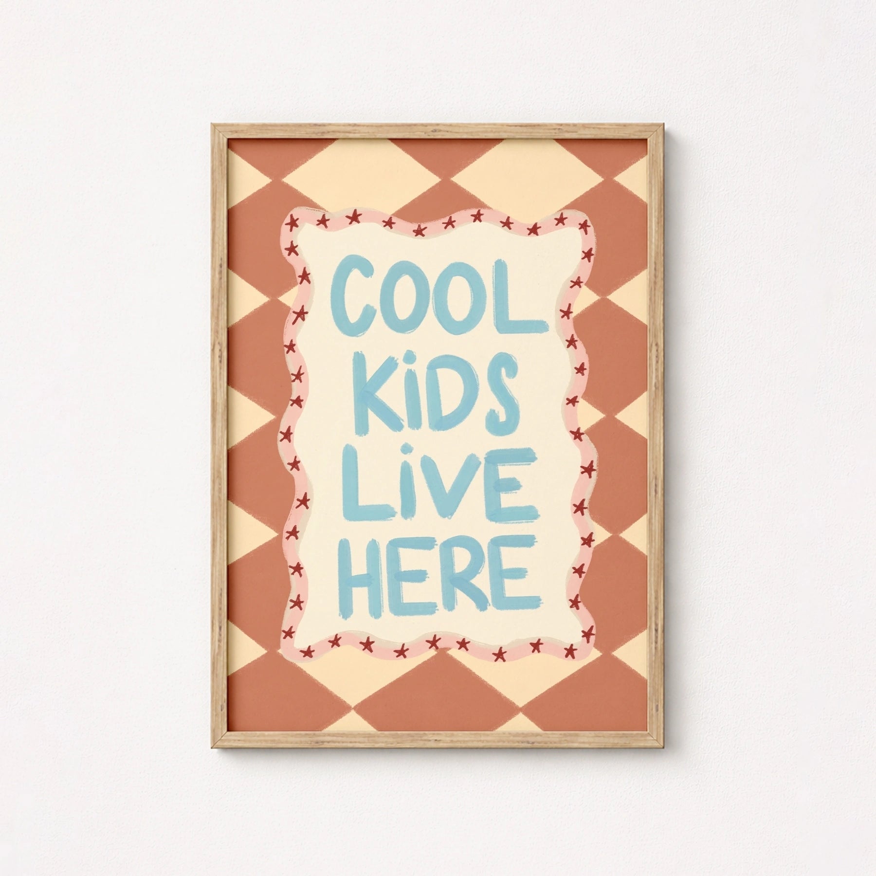 Colorful Nursery Typography Poster, Colorful Kids Decor