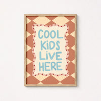 Colorful Nursery Typography Poster, Colorful Kids Decor