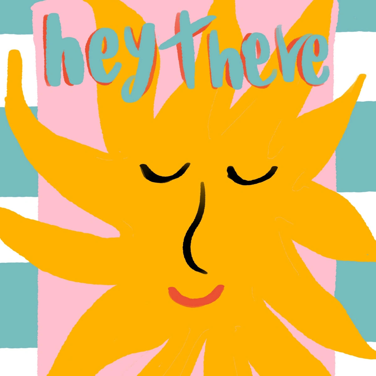 Hey There Sunshine Wall Art - Summer Coastal Print