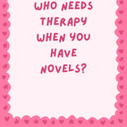 Who Needs Therapy – Bookish Wall Art