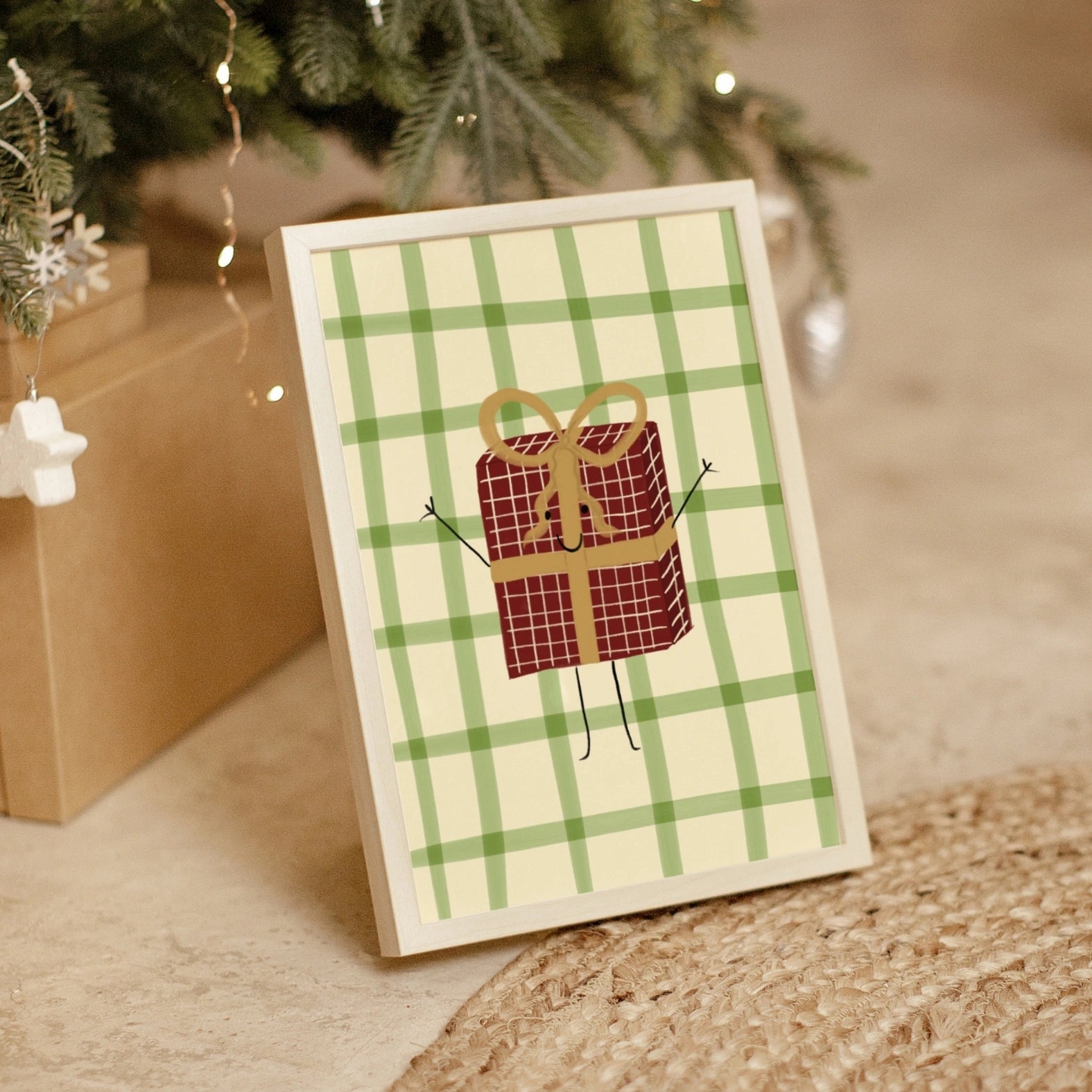 Christmas Gift Box Nursery Print