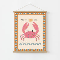 Vitamin Sea Crab Wall Art