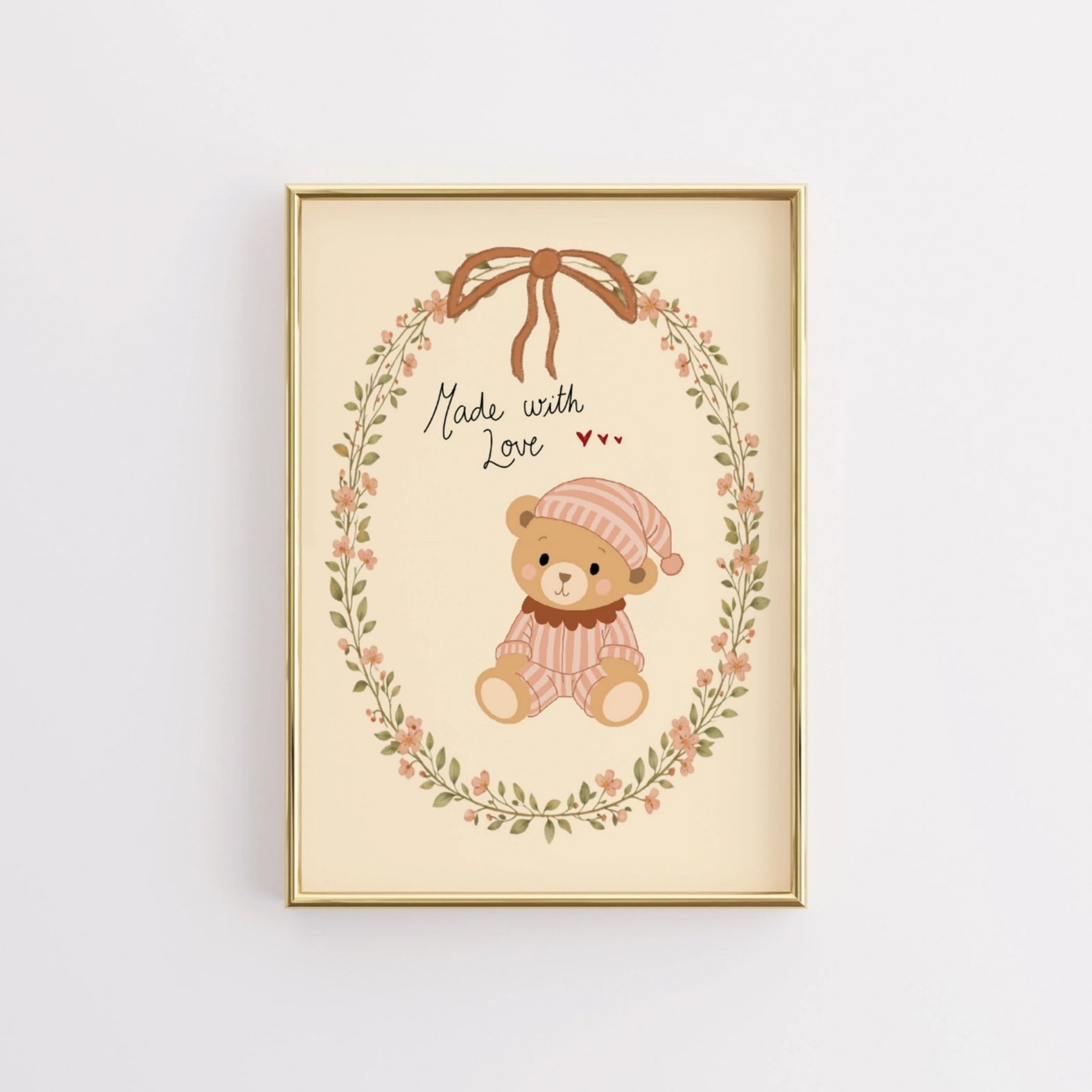 Art mural pour chambre d'enfant fait avec amour