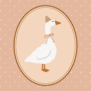 Little Goose in Pink – Décoration murale pour chambre de bébé et enfants