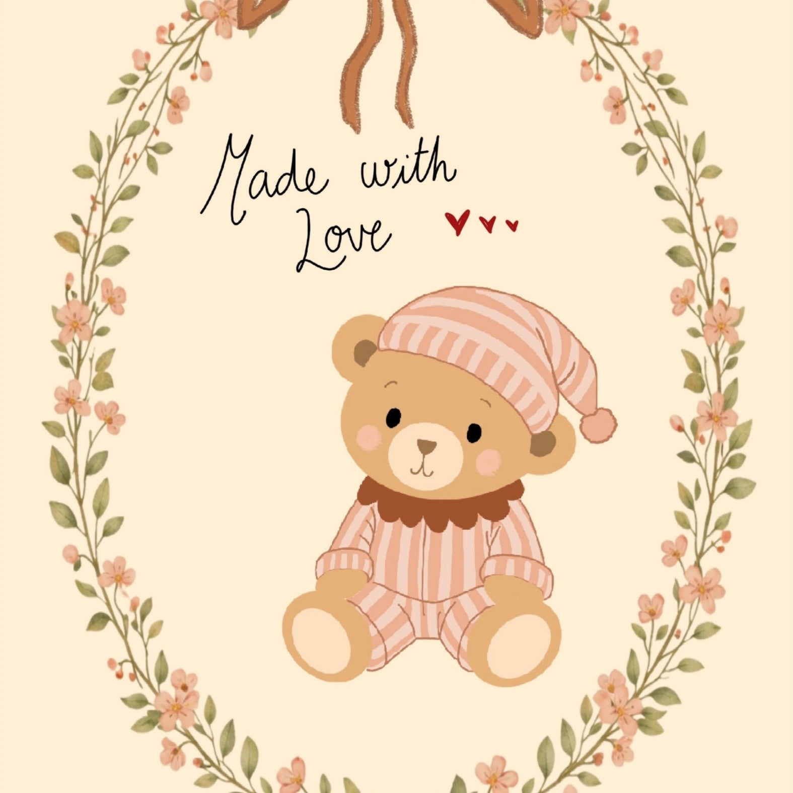 Art mural pour chambre d'enfant fait avec amour