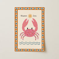 Vitamin Sea Crab Wall Art