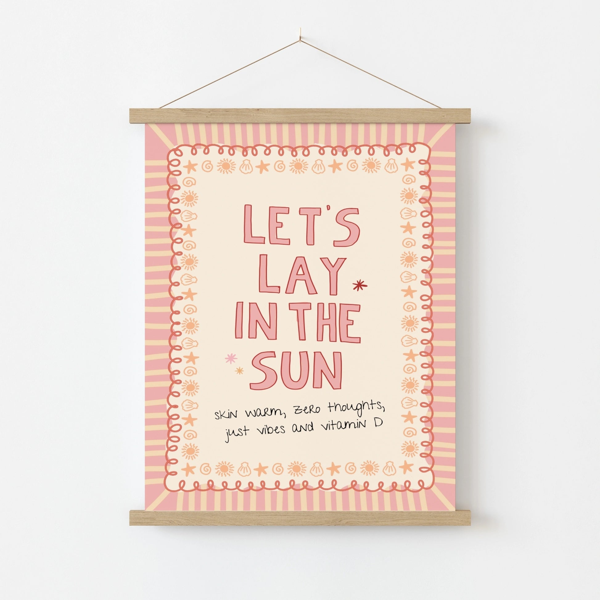 Pink Summer Quote Print