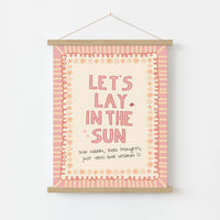 Pink Summer Quote Print