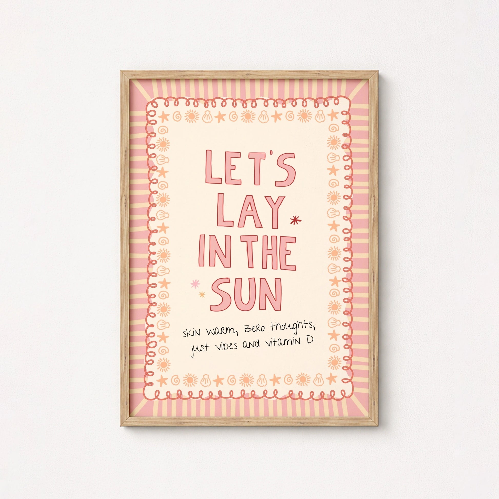 Pink Summer Quote Print