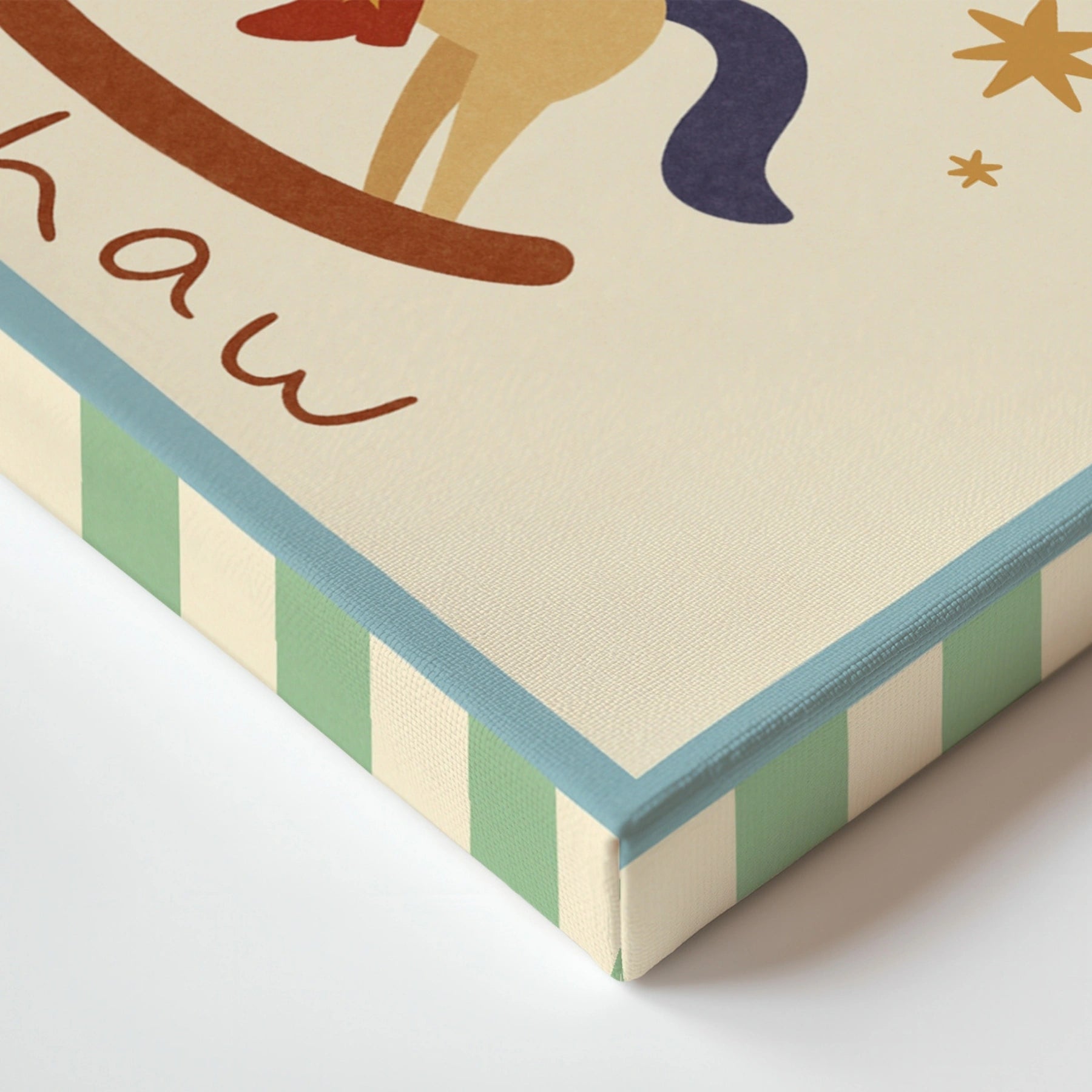 Yee Haw Cowboy Nursery Canvas Print