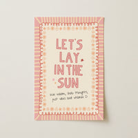 Pink Summer Quote Print
