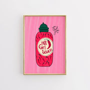 Hot Girl Sauce – Kitchen Wall Art