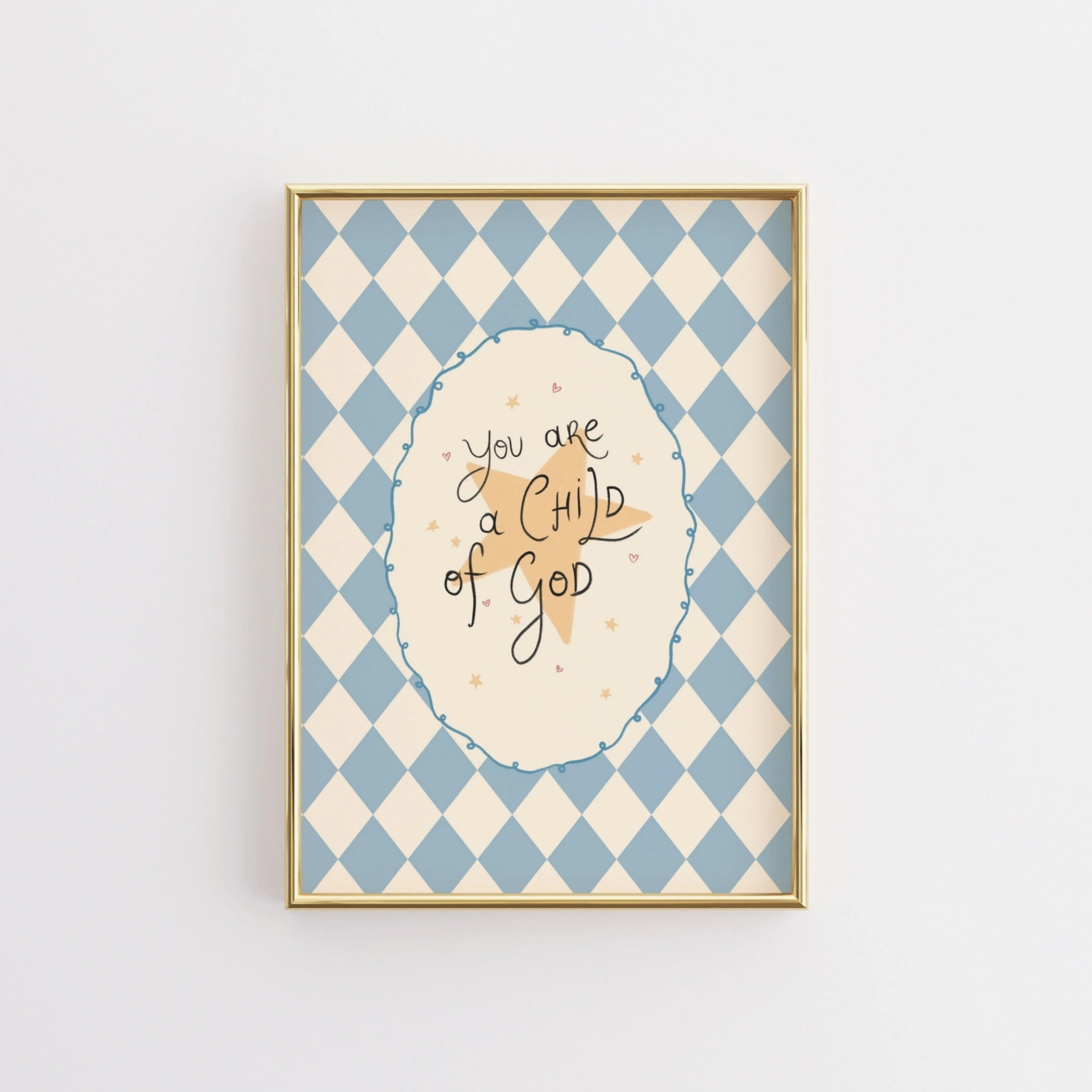 Décoration murale chrétienne pour chambre d'enfant