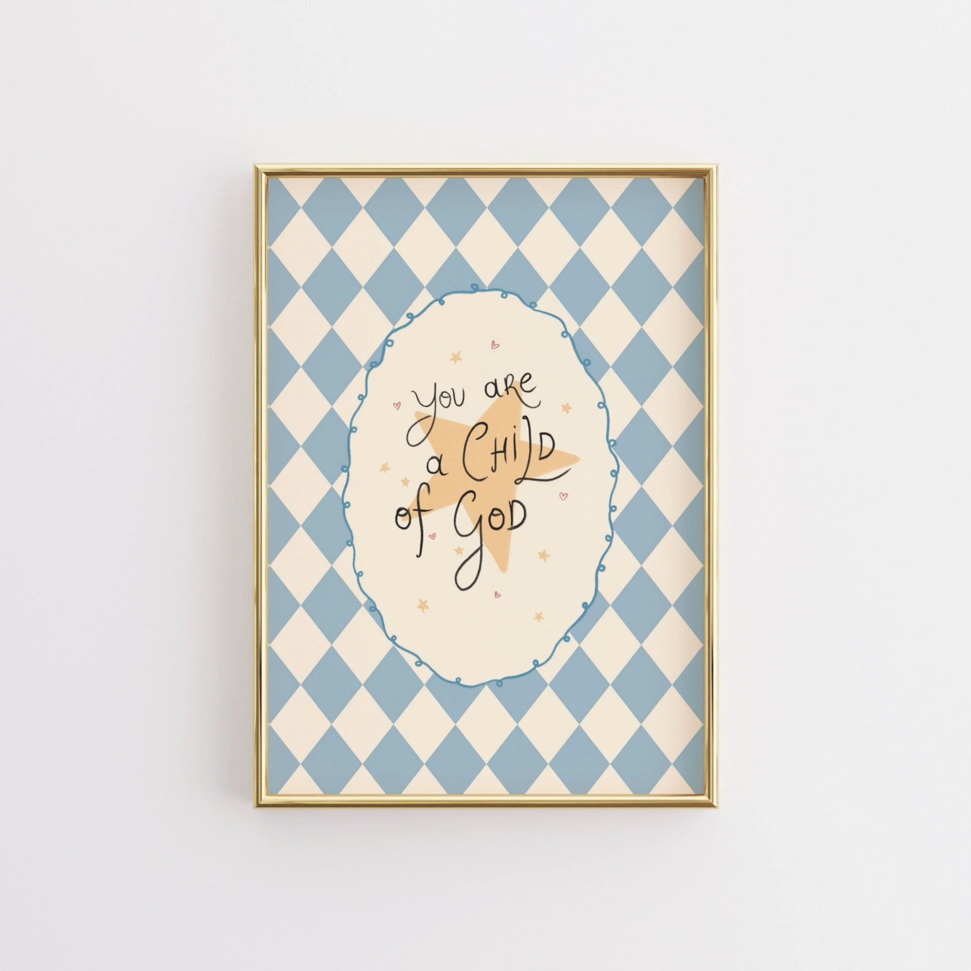 Décoration murale chrétienne pour chambre d'enfant