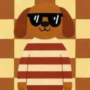 Cool Dog in Sunglasses – Nursery & Kids Wall Art