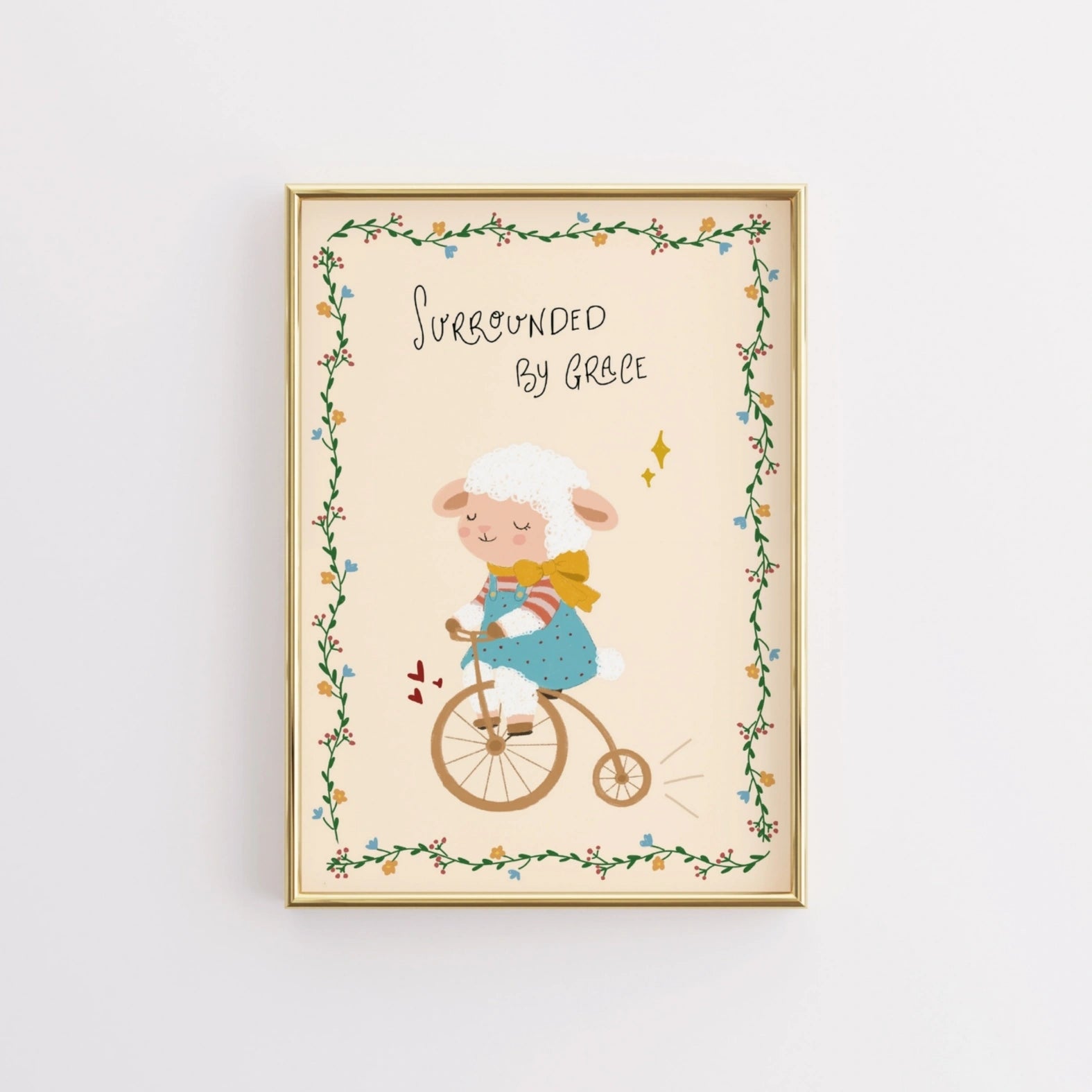 Décoration de chambre de bébé agneau mignon