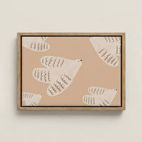 Impression sur toile pour chambre d'enfant « Colombes en vol »