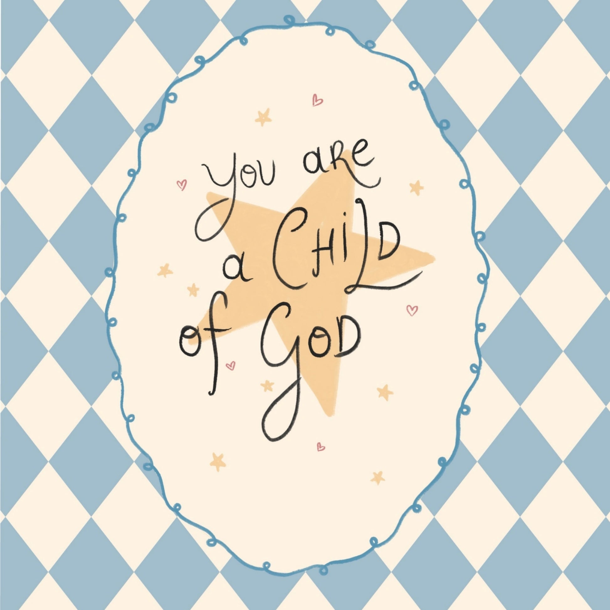 Décoration murale chrétienne pour chambre d'enfant