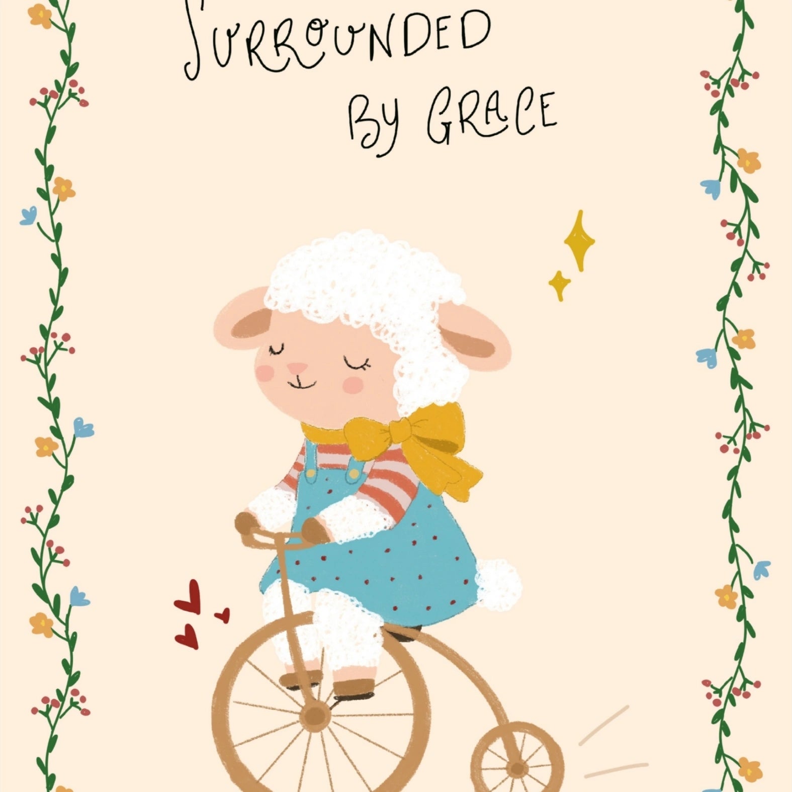 Décoration de chambre de bébé agneau mignon