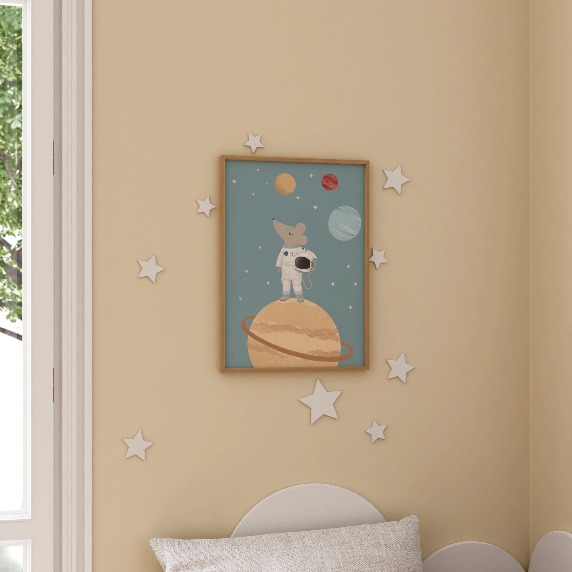 Mouse Astronaut Print