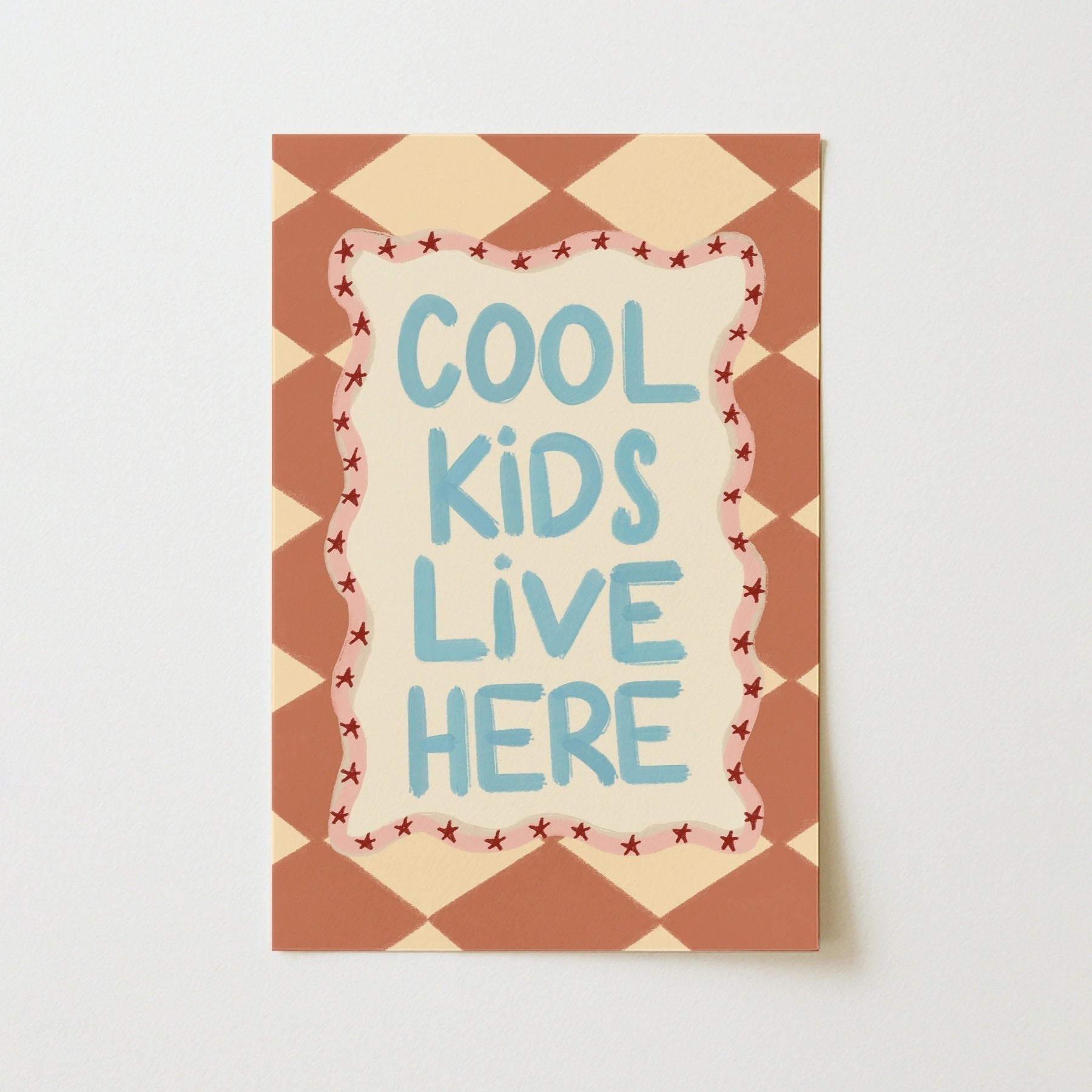 Colorful Nursery Typography Poster, Colorful Kids Decor