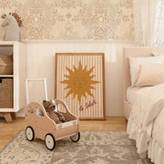 Le Soleil Beige Stripes - Nursery & Kids Wall Art