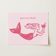 Pour Me a Drink Mermaid – Décoration murale côtière