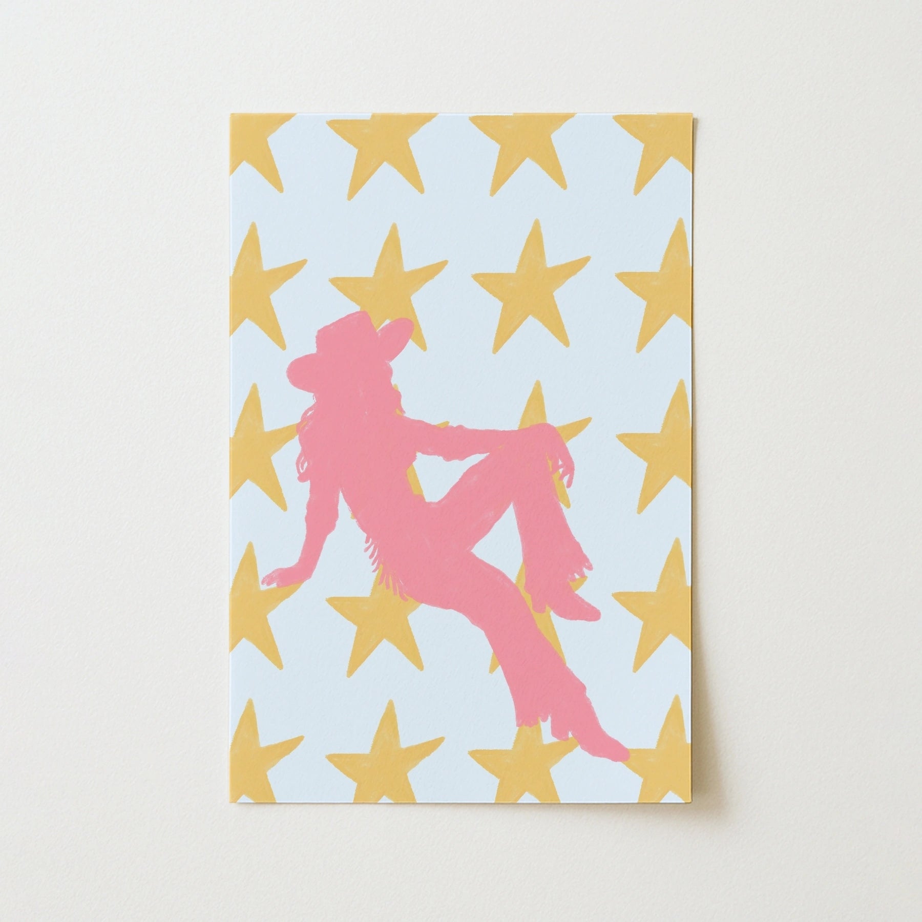 Trendy Cowgirl Poster