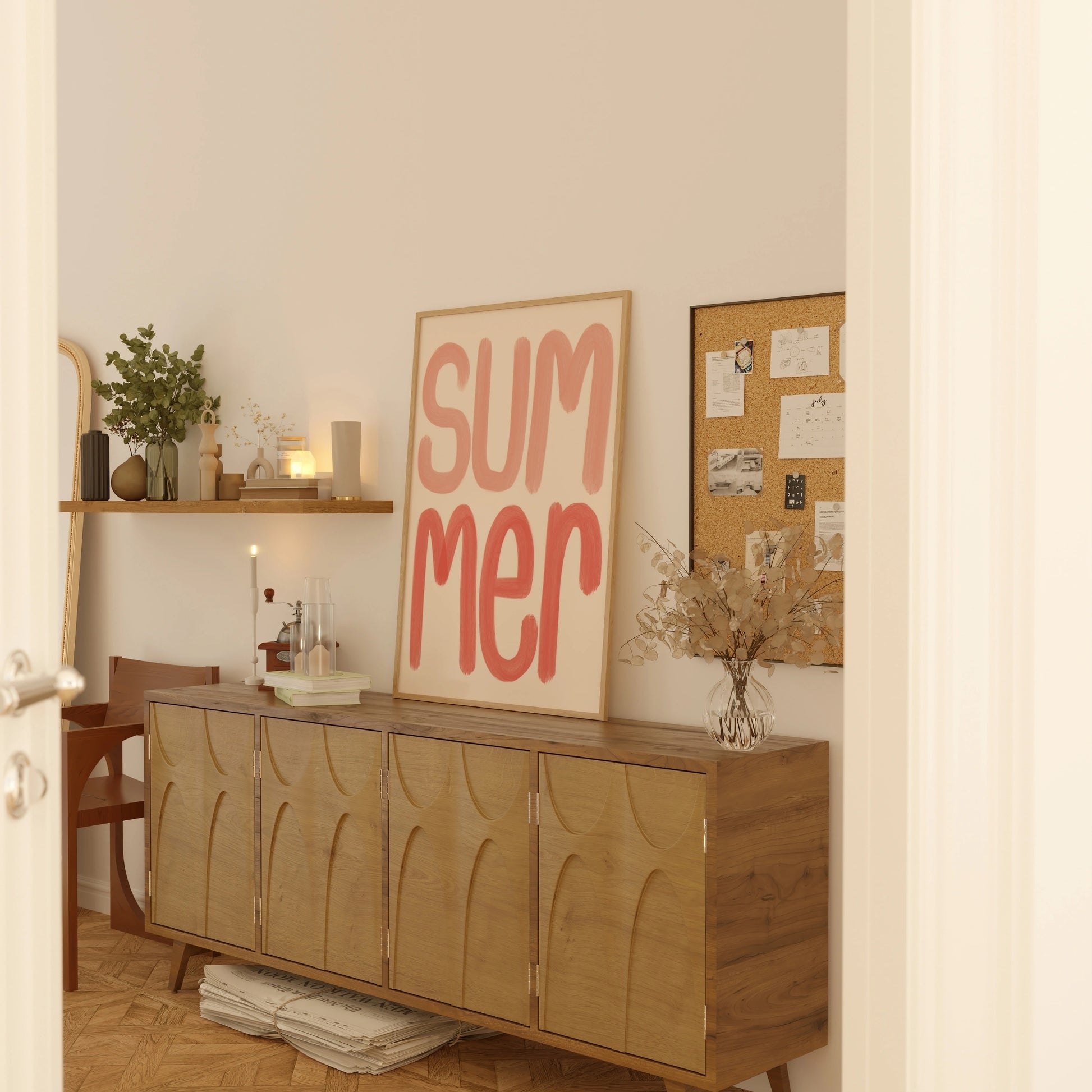 Art Mural De Typographie D’Été