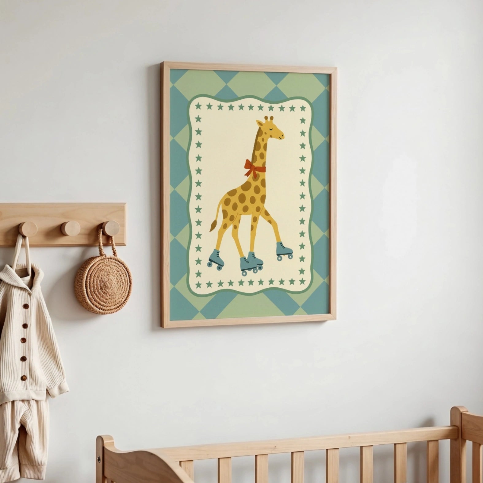 Roller Skating Giraffe