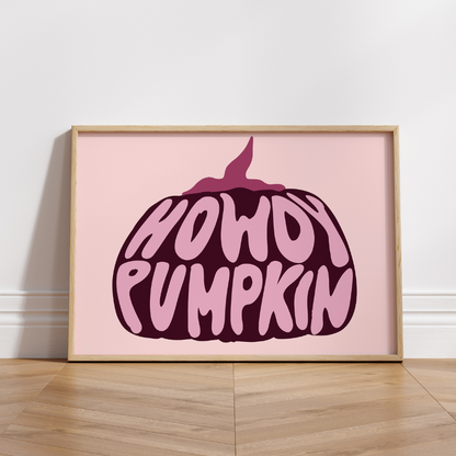 Howdy Pumpkin Wall Art – Cute Halloween Decor