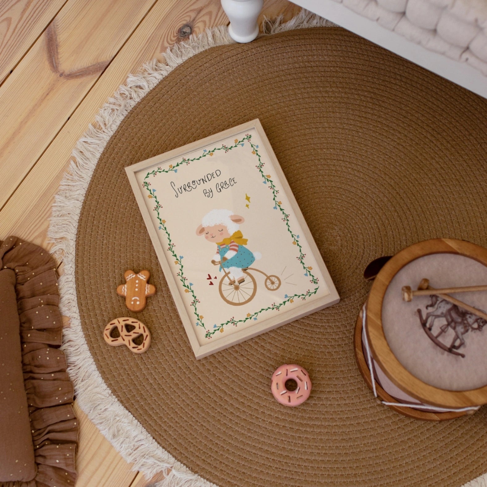 Décoration de chambre de bébé agneau mignon