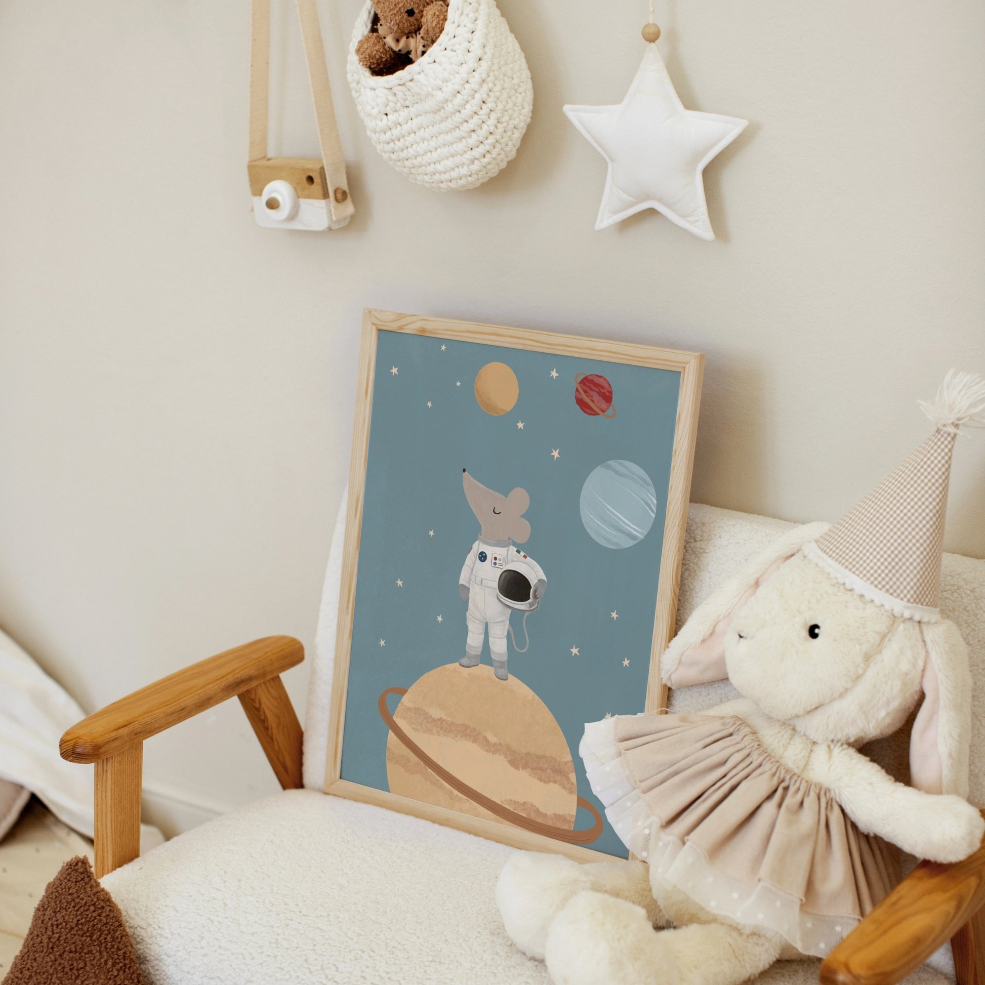 Mouse Astronaut Print