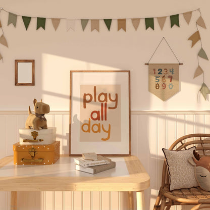 Play All Day Wall Art