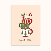 Christliche Glaubenssprüche und Blumenmotive – 3er-Set Weihnachtsposter
