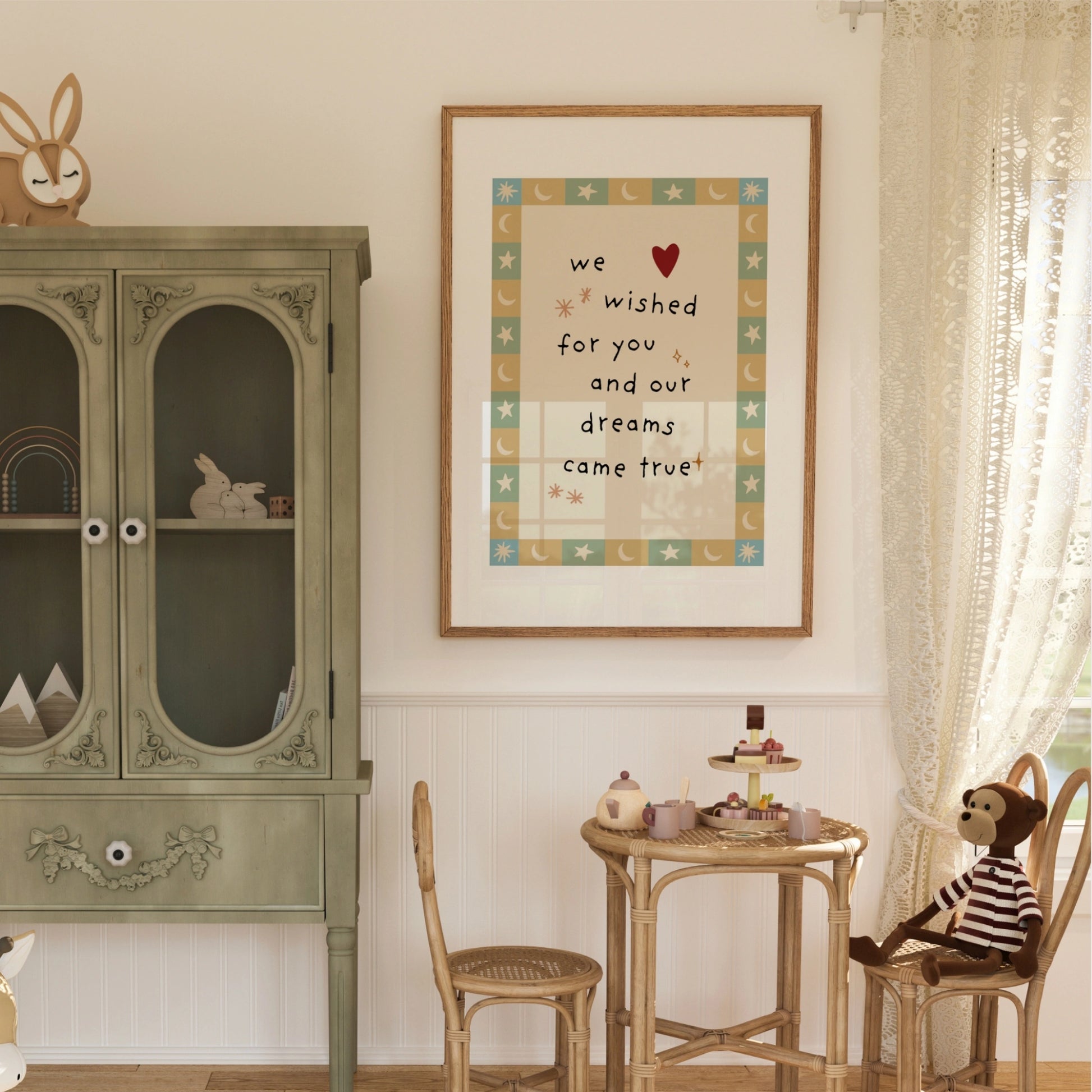 Stampa con citazione carina per la cameretta dei bambini