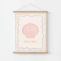 Coastal Shell Print, Coastal Wall Decor