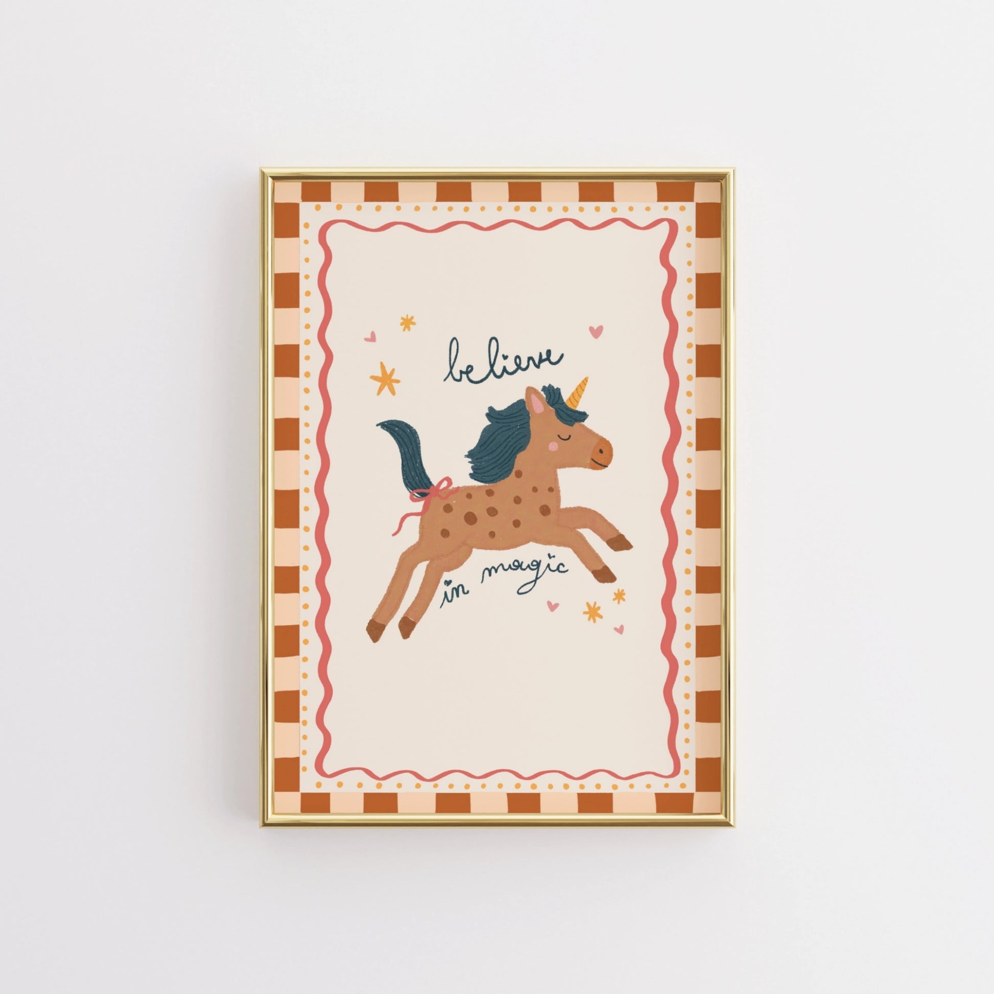 Stampa per cameretta unicorno