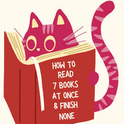 Cat Reading – Bookish Wall Art