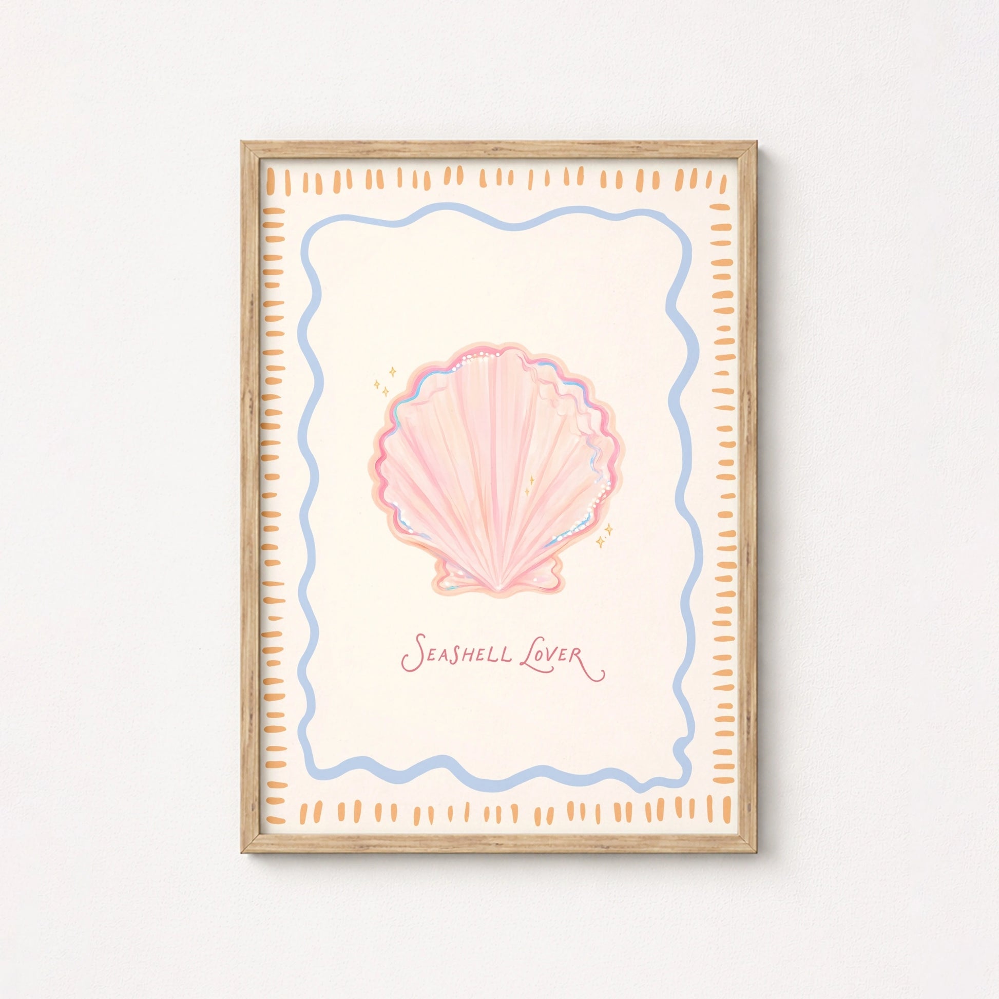 Coastal Shell Print, Coastal Wall Decor