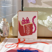 Cat Reading – Bookish Wall Art