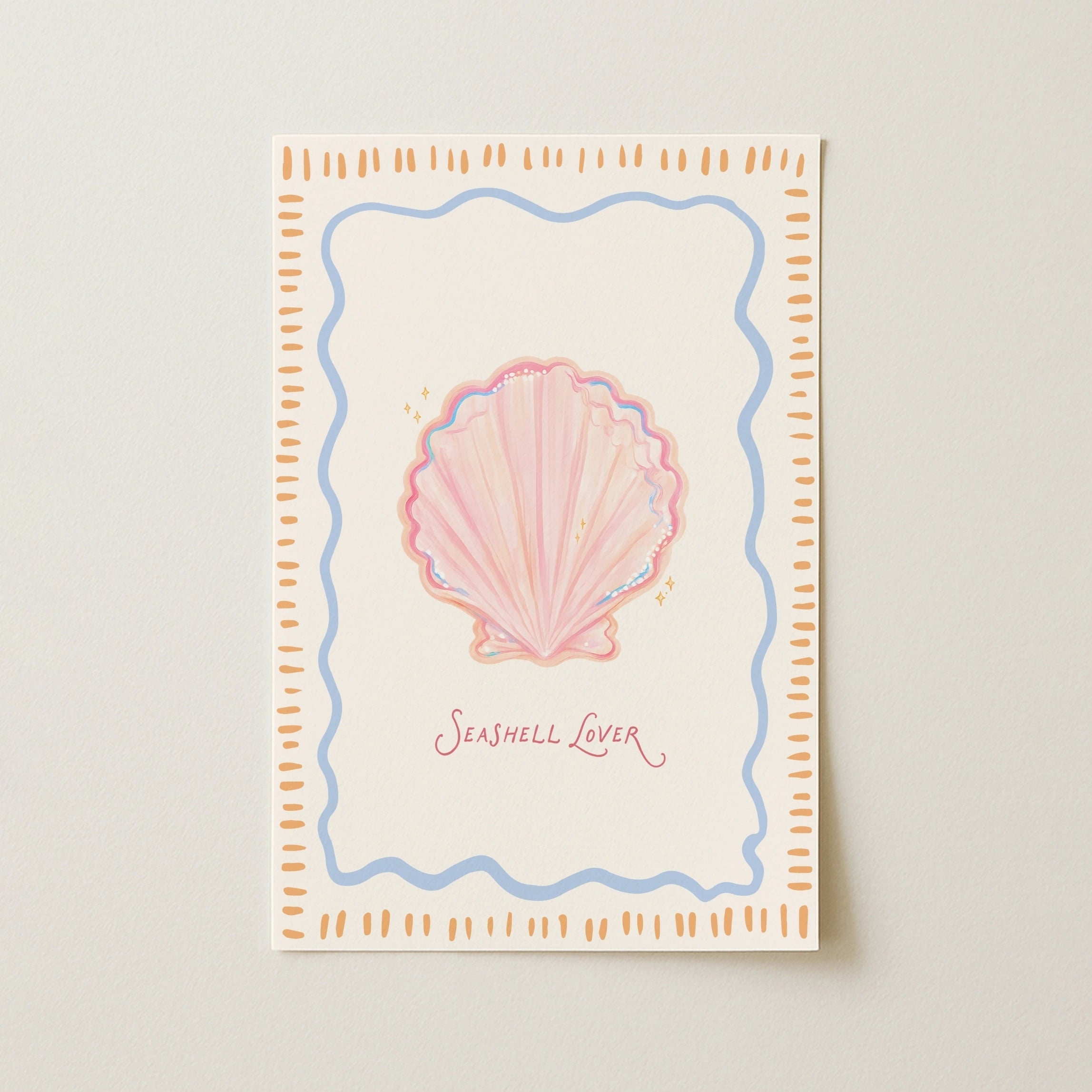 Coastal Shell Print, Coastal Wall Decor