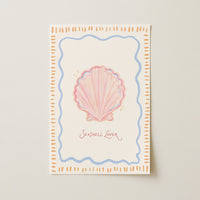Coastal Shell Print, Coastal Wall Decor