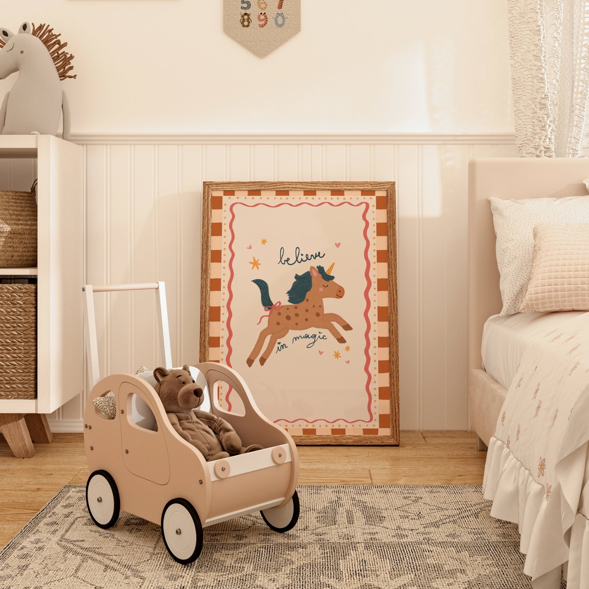 Stampa per cameretta unicorno