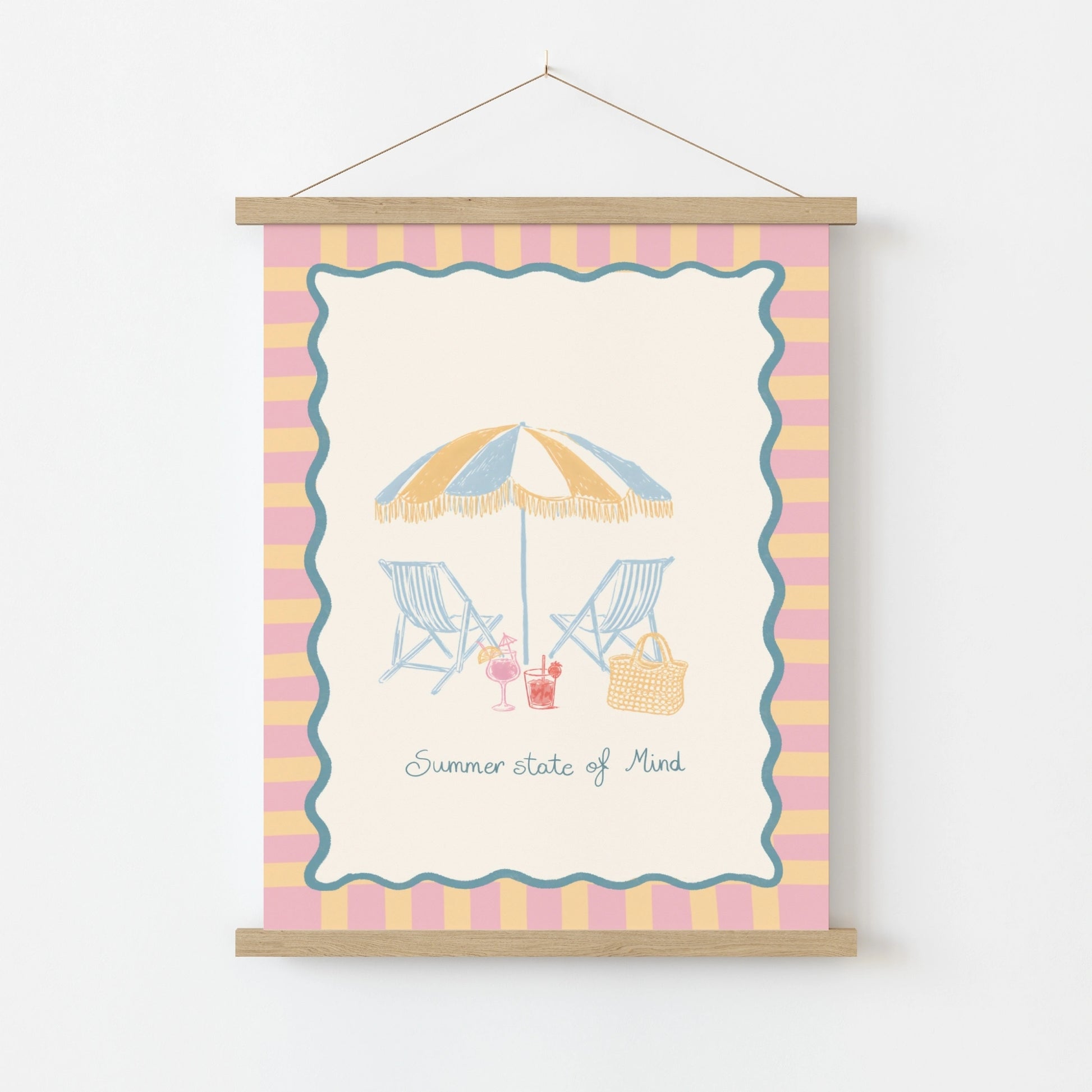 Poster costiero di spiaggia